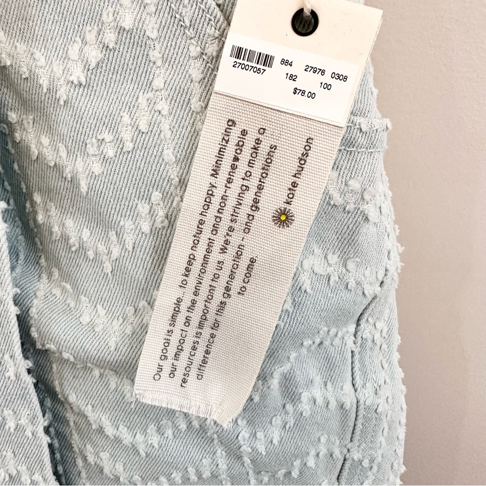 Happy Nature Kate Hudson High Waist Texture Chevron Button Fly Short NWT… - Picture 4 of 11